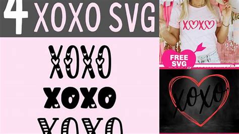 Download Free XOXO SVG Cutting Files Files