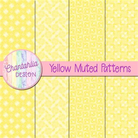 Download Free Yellow Patterns Digital Paper Commercial Use Free PSD Mockups