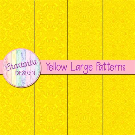 Download Free Yellow Patterns Digital Paper Cut Files