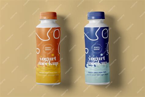 Download Free Yogurt 2-pack Mockup PSD Placeit PSD Files