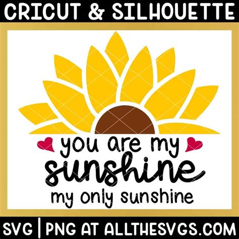 Download Free You Are My Sunshine SVG Cut File Files