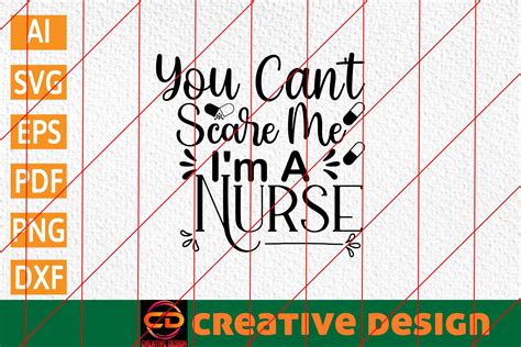 Download Free You Can't Scare Me I'm A Nurse Files Free PSD Mockups