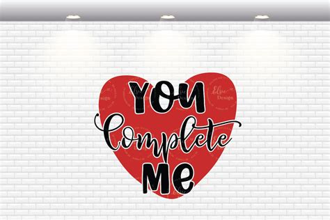 Download Free You Complete Me SVG File,DXF File Commercial Use DXF Files