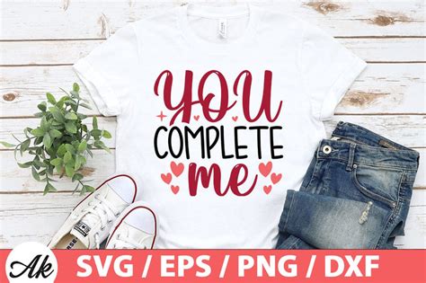 Download Free You Complete Me SVG File,DXF File Files Free PSD Mockups