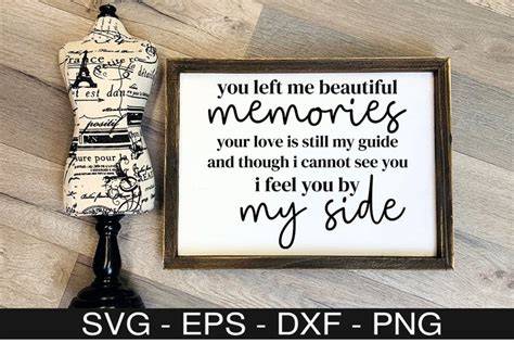 Download Free You Left Me Beautiful Memories SVG Files DXF Files