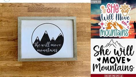 Download Free You Move Mountains SVG Cut Files