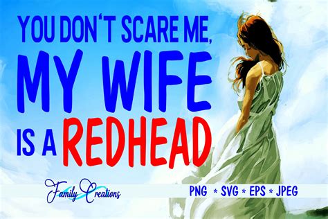Download Free You don't scare me.. I married a REDHEAD! Files Free PSD Mockups