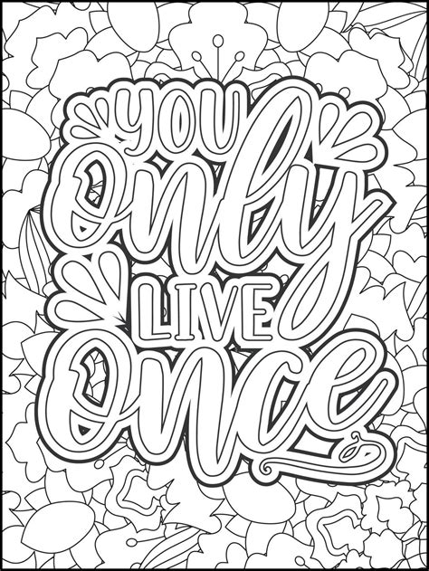 Download Free You only live once Printable Printable
