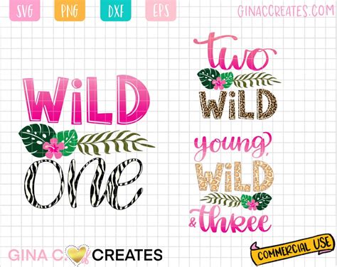 Download Free Young Wild And Two SVG Cut File Files