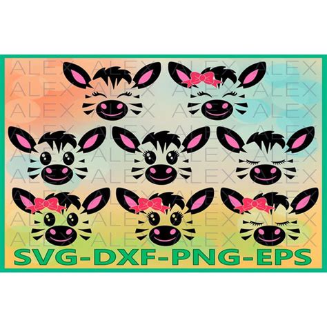 Download Free Zebra Face Set, Zebra Eyelashes Crafts