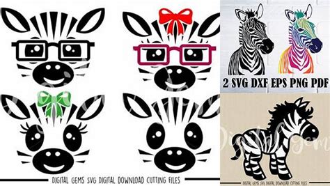 Download Free Zebra faces SVG / DXF / EPS / PNG Files Files