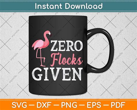 Download Free Zero Flocks Given Flamingo SVG and DXF Cut File Files DXF Files