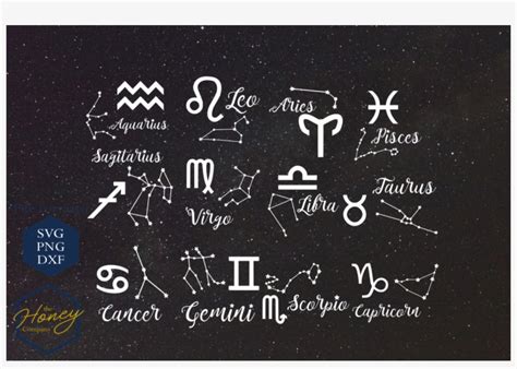 Download Free Zodiac SVG, PNG, DXF Digital Files Include Commercial Use