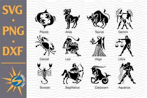 Download Free Zodiac SVG, PNG, DXF Digital Files Include Crafts