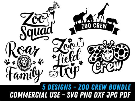 Download Free Zoo Animals Bundle, SVG Files, DXF Files, Cuttable Files DXF Files