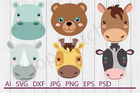 Download Free Zoo Animals Bundle, SVG Files, DXF Files, Cuttable Files For Crafts