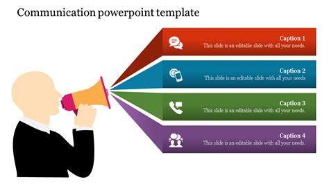 Free announcement PowerPoint templates - Communication