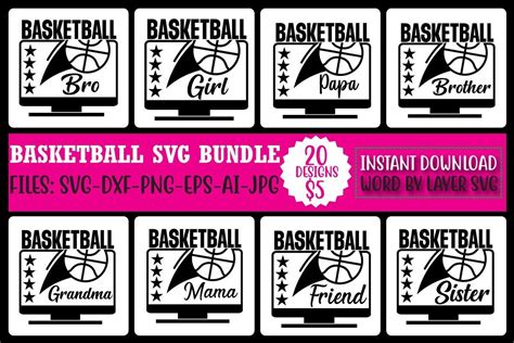 Download Free basketball svg bundle vol 2 Files DXF Files