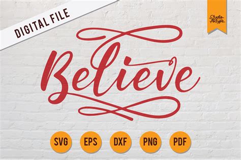 Download Free believe for Cricut Machine