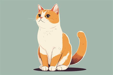 Download Free cute cat simple vector illustration Commercial Use DXF Files