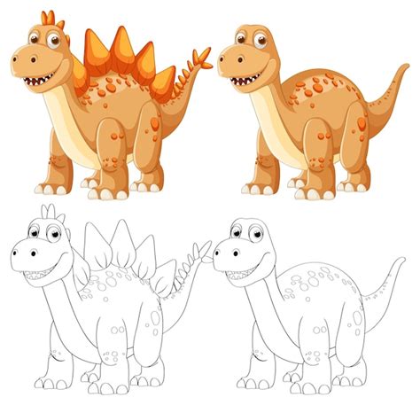 Download Free cute dinosaur simple vector illustration Files