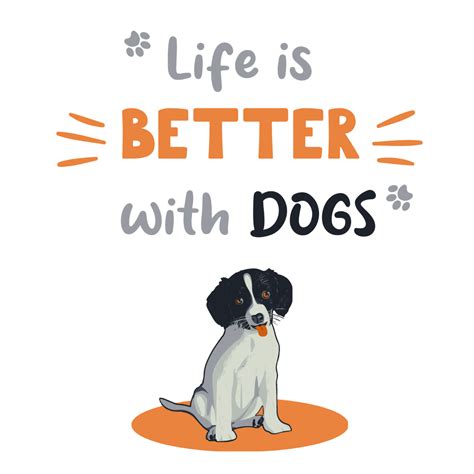 Download Free dog quote design vector graphic. Printable