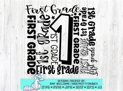 Download Free first grade SVG Commercial Use