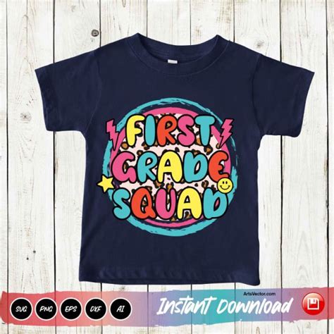 Download Free first grade squad svg Commercial Use DXF Files