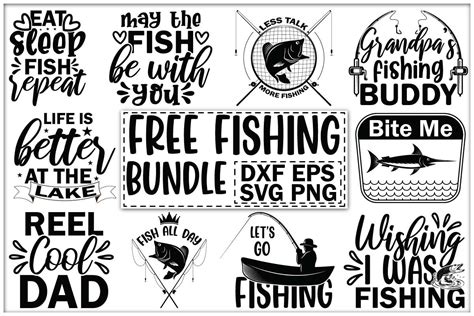 Download Free fishing svg bundle Crafts