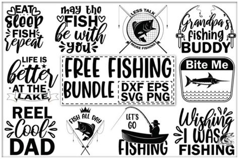Download Free fishing svg bundle Images