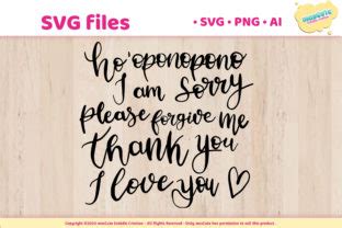 Download Free hooponopono - SVG Hand Lettered Pack Printable