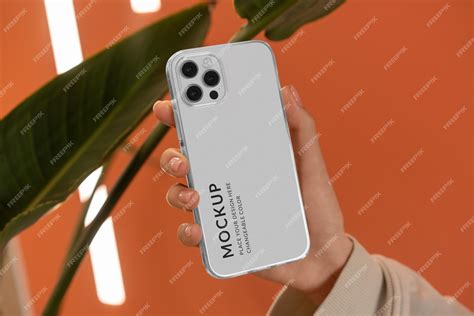 Download Free iPhone 12/Pro Clear Case MockUp PSD Templates Generator