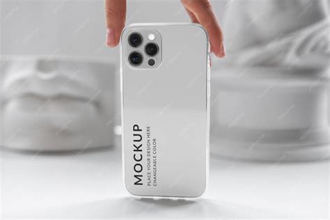 Download Free iPhone 12/Pro Clear Case MockUp PSD Templates Object Mockups