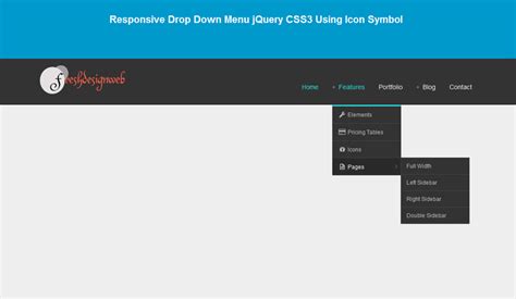 Free jquery css drop down menu with tutorial and example coding