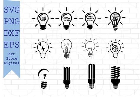 Download Free light bulb svg bundle vector for cricut Files DXF Files