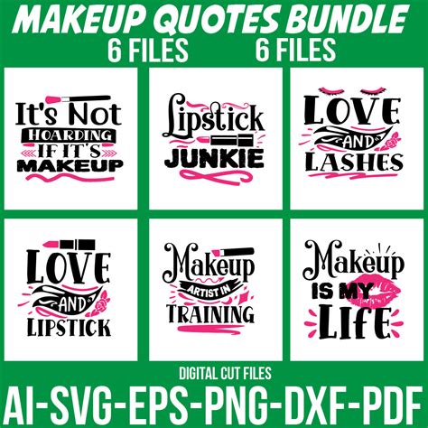Download Free makeup quotes Digital Cutting File Files For Crafts