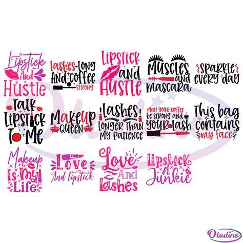 Download Free makeup quotes Digital Cutting File Files Free PSD Mockups