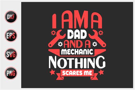 Download Free mechanic dad typographic slogan design vector. Files DXF Files