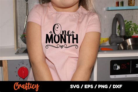 Download Free one month svg DXF Files