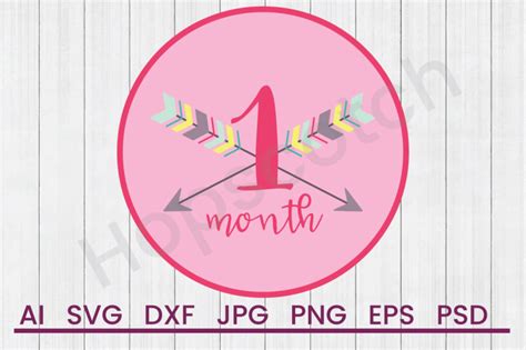 Download Free one month svg Files DXF Files