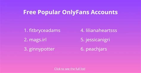 Free Onlyfans Accounts