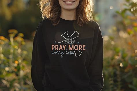 Download Free pray more worry less svg Files DXF Files