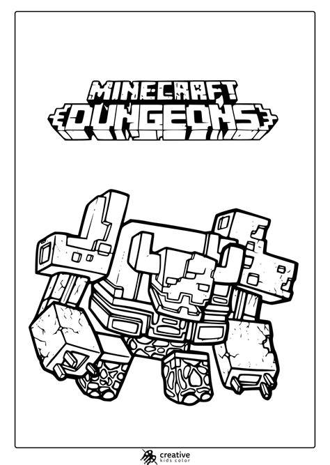 Free printable Minecraft coloring pages