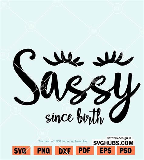 Download Free sassy since birth SVG Files DXF Files