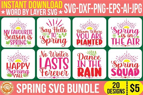 Download Free spring svg bundle vol - 2 For Cricut