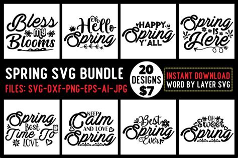 Download Free spring svg bundle vol - 4 Files For Crafts