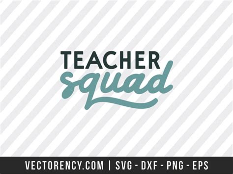 Download Free teacher squad svg Files DXF Files