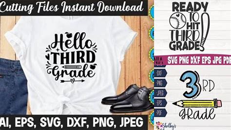 Download Free third grade svg design Files For Crafts