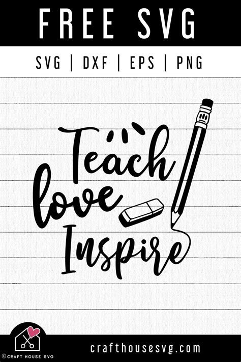 Download Free to teach is to love svg. Files Free PSD Mockups