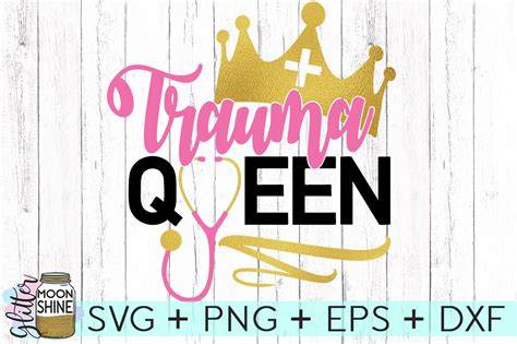 Download Free trauma queen 1 svg Files DXF Files